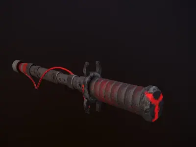 Sci-Fi  harpoon Low-poly 3D model