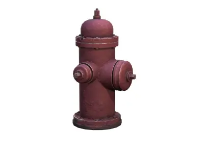 hydrant  Low-poly textured  Low-poly 3D model