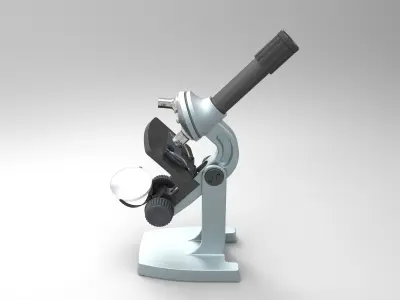 Light microscope 3D model