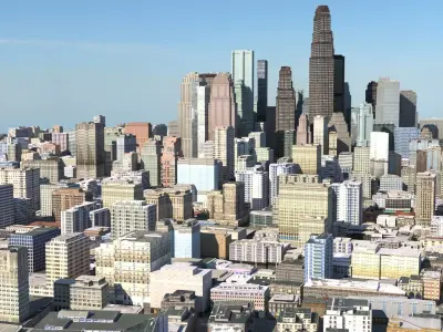 City 127 Low-poly 3D model