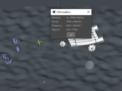  cartoon pond 3D model