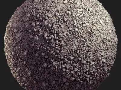 Gravels - 3D Texture - 300 x 300 cm Seamless scan - 18k Texture