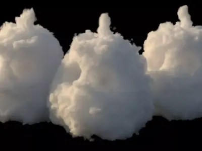 Pumpkins shape volume VDB format 3D model