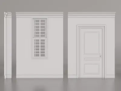 Wall Modules Free low-poly 3D model