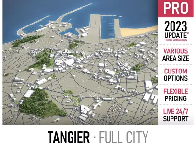 Tangier  Low-poly 3D model