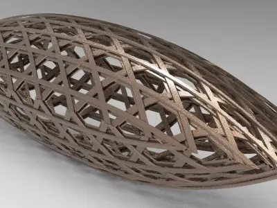 Dystopian Alien shape  3D model