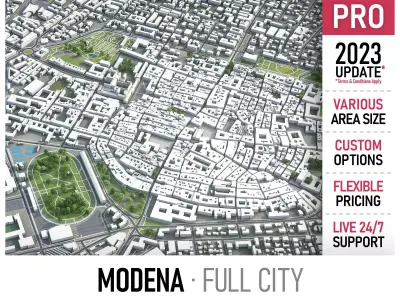 Modena  Low-poly 3D model