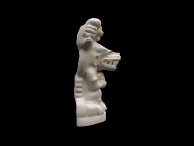 Mayan Statue Low-poly 3D model