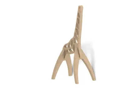 Giraffe lamp base   3D print model