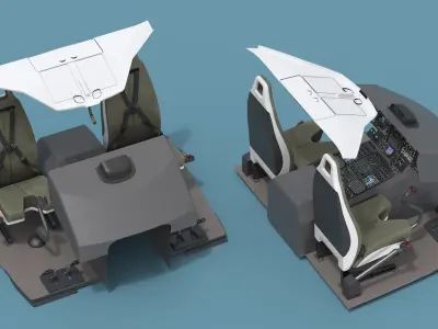  Utility Helicopter Cockpit 
