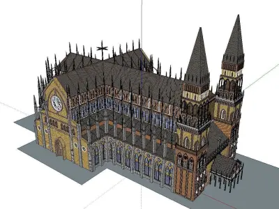 Architecture-Religion-God-Culture-Temple-0251 cathedral 3D model