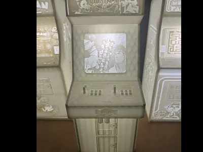 Street Fighter 3rd Strike Arcade Cabinet with Lithophane 3D print model