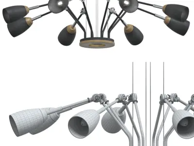 Ceiling Chandelier 3D model get