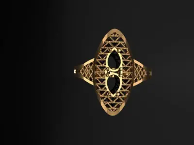 women fusion ring 3d print ultra light 3D print model
