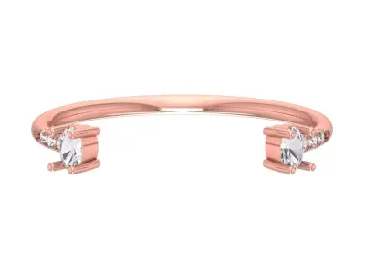 Women Light Weight Band Ring 3D print model 15