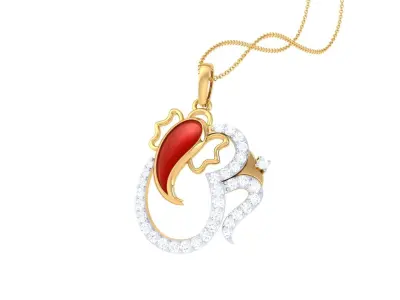 Spiritual Ganesha Pendant 3D print model