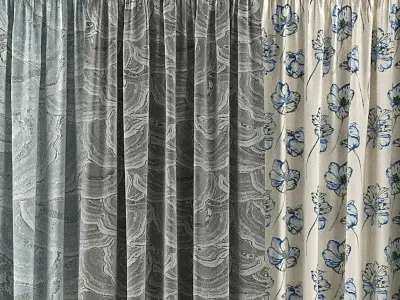 Curtain Set 76C 3D model