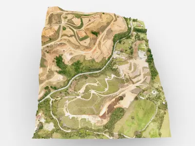 Senderos de El Retiro 3D model