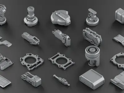 Hard Surface KitBash Volume 2 3D model