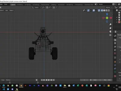 planet unknown  robot 3d model Low-poly 3D model
