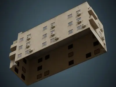 Building 6B Low-poly 3D model purchase
