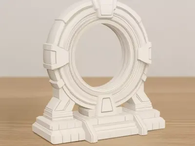 Sci-fi Portal 3D Printable 3D print model