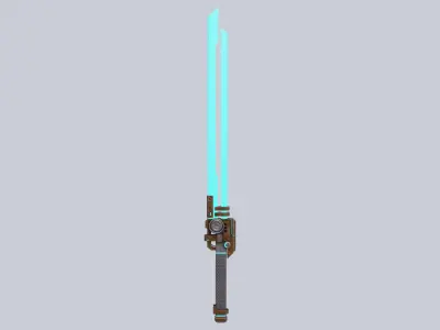 Sci fi elite sword Low-poly 3D model