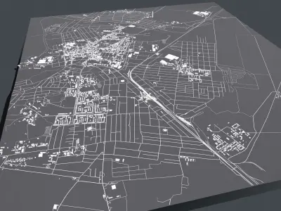 Cityscape Melitopol Ukraine 3D model