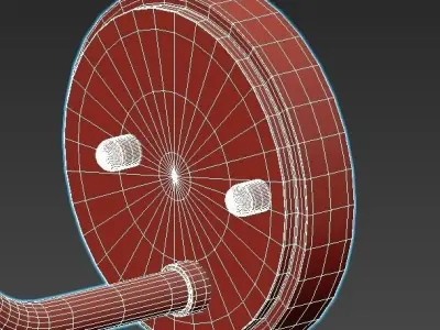 viola wall sconce with glass shade 3D model