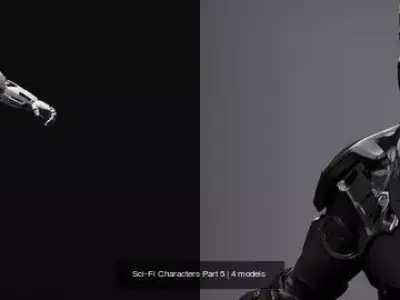 Sci-Fi Characters Part 5 3D Model Pack