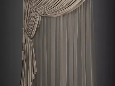 Curtain 3D model 93 3D model