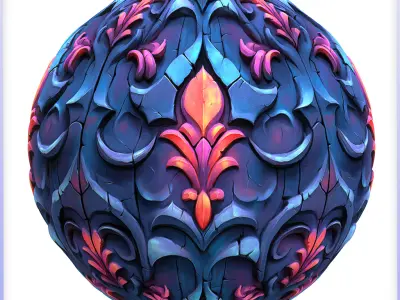  Stylized Wall Seamless Texture Texture 6