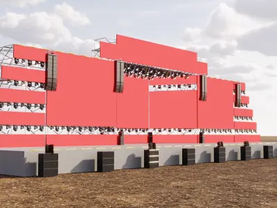 Main Festival Stage 3D model