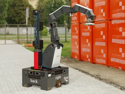 Stretch Robot Boston Dynamics Low-poly 3D model