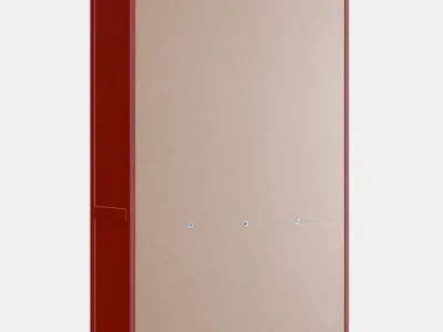 HEMNES Glassdoor cabinet with 3 drawers 2 Low-poly 3D model