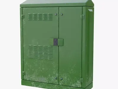  Fibre Cabinet Low-poly 3D model