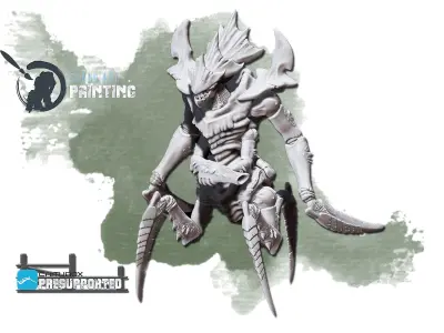 Keepers alien figure 3D model