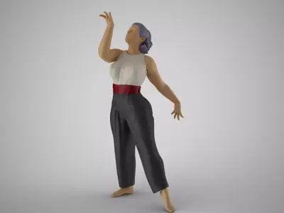 Woman Light as a Feather 3D print model
