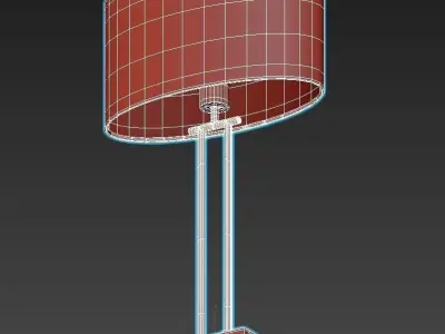 PLAZA table lamp with shade 3D model