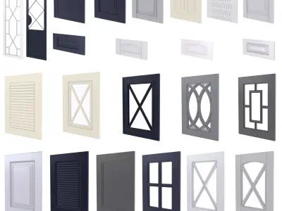 Cabinet Doors Collection 3D model