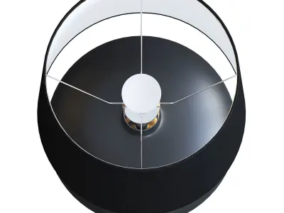 Black Table Lamp 3D model shop