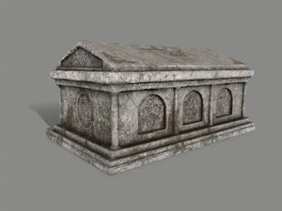 tomb 2 Low-poly 3D model