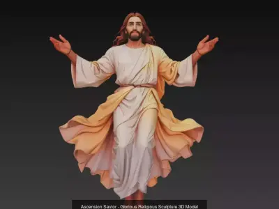 Divine Savior Collection - Sacred Religious Sculpture Series 3D Model Pack