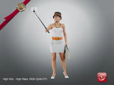 Casual Female A CC 21 30 008 3D model