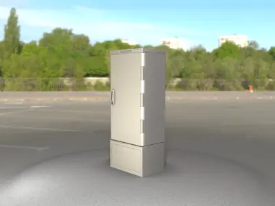 Verteilerschrank 8 refrigerator Low-poly 3D model