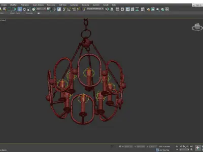 Clairpointe Chandelier Low-poly 3D model