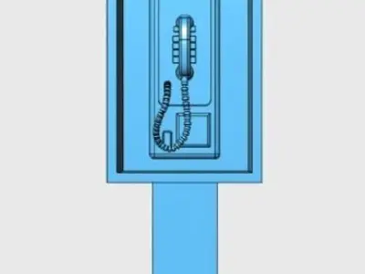 Legends Scale Pay Phone Digital File for 3d Printing STL File 3D print model