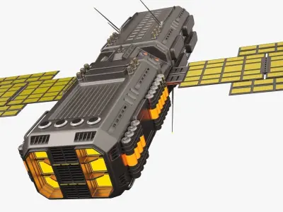 Sci Fi Satellite 04 3D model