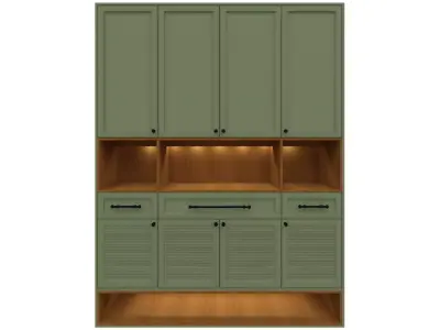 Parametric Entryway Closet and Shoe Rack Revit Family 3D model