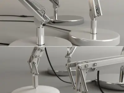 Lamps Set Rigged 3D model